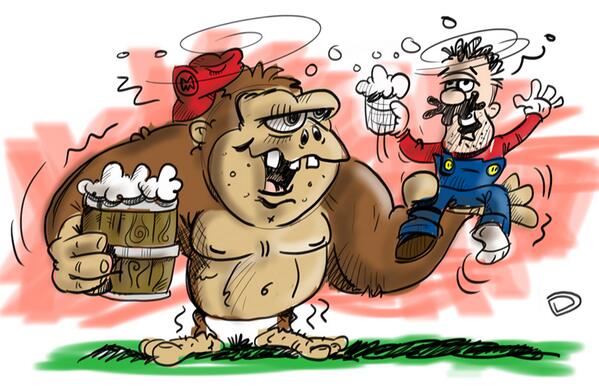 Partying with Mario and Donkey Kong